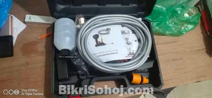 RECHARGEABLE CORDLESS HIGH PRESSURE CAR WASHER GUN